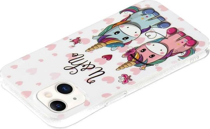 Actual product image Cover-Discount iPhone 15 - Glow-in-the-Dark Silicone Case Unicorn (Apple iPhone 15)