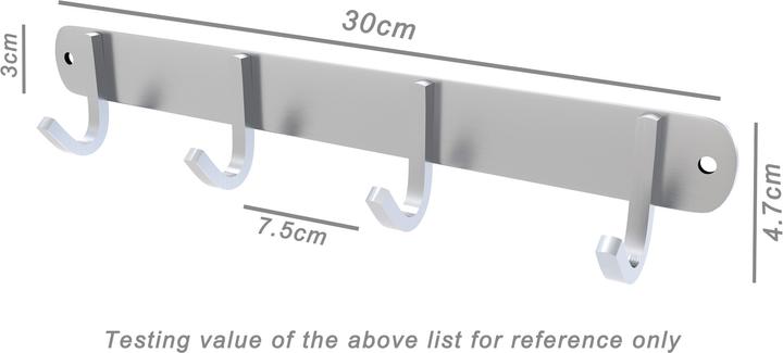 Produktbild Intirilife Garderobenleiste mit 4 Haken