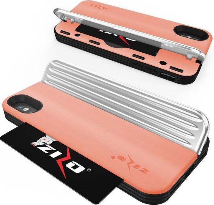 Image du produit Zizo Retro Series - Wallet Back with Magnetic Closure and Built-In Kickstand for iPhone Xs / X (Peac (Apple iPhone X, Apple iPhone XS)