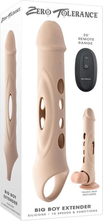 Actual product image Zero Tolerance Big Boy Extender Light Vibrator Flesh 26.8 cm