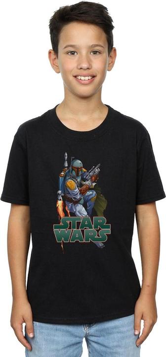 Produktbild Star Wars Boba Fett Fired Up TShirt Jungen (128)
