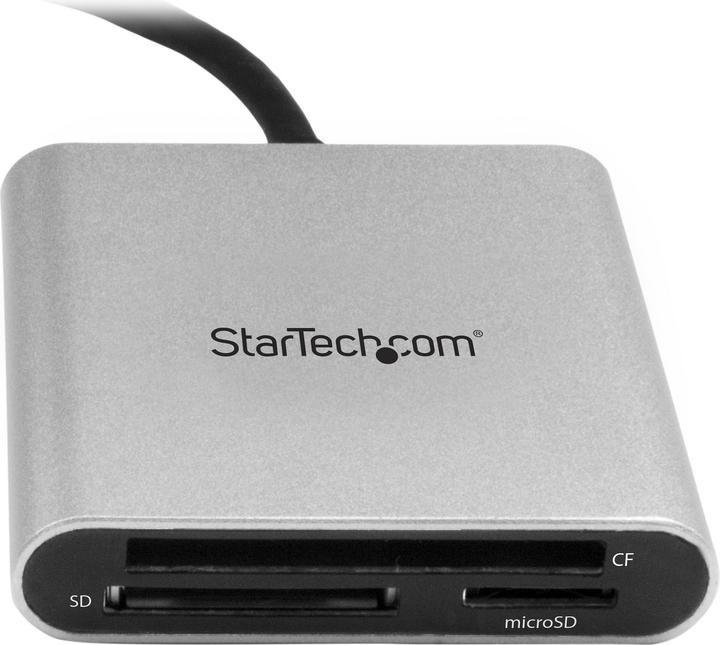 Produktbild StarTech USB 3.0 Kartenleser mit USB-C - SD, MicroSD, CompactFlash Speicherkartenleser mit USB-C Kabel (USB-C)