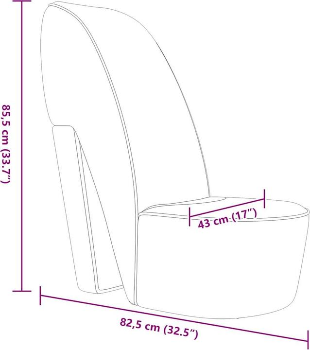 Produktbild vidaXL Stöckelschuh Stuhl