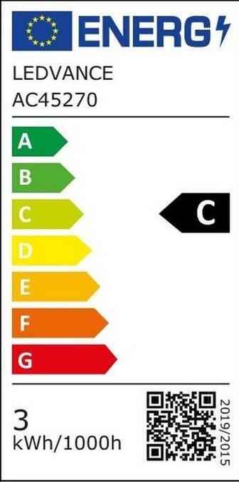 Etichetta energetica Osram 4099854066085 LED EEK C (A - G) E14 a forma di candela 2,9 W = 40 W Bianco caldo (Ø x (E14, 2.90 W, 470 lm, 1 x, C)