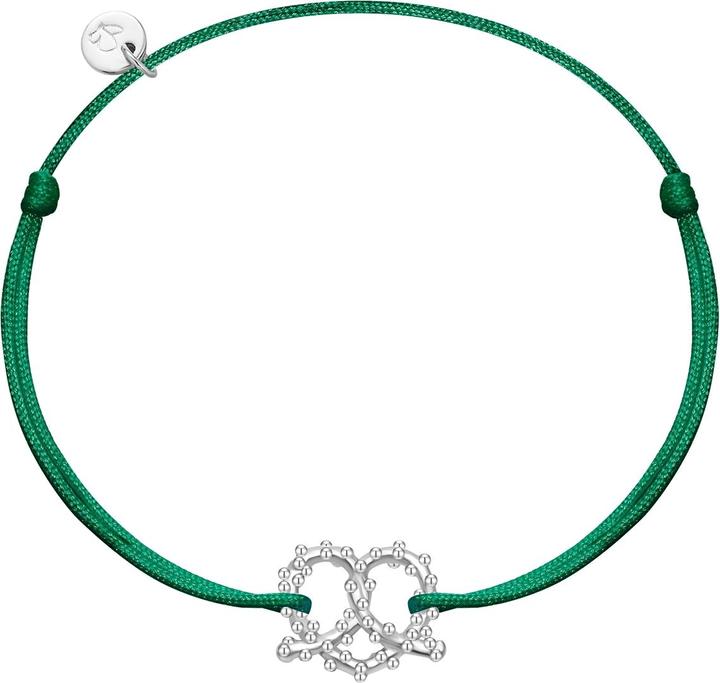 Actual product image Glanzstücke München Ladies bracelet heart pretzel - 36384 (22 cm, Sterling Silver)
