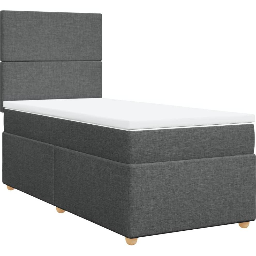 Thumbnail - VidaXL, Bett, Bo x springbett mit Matratze 100 x 200 cm Stoff (100 x 200 cm)