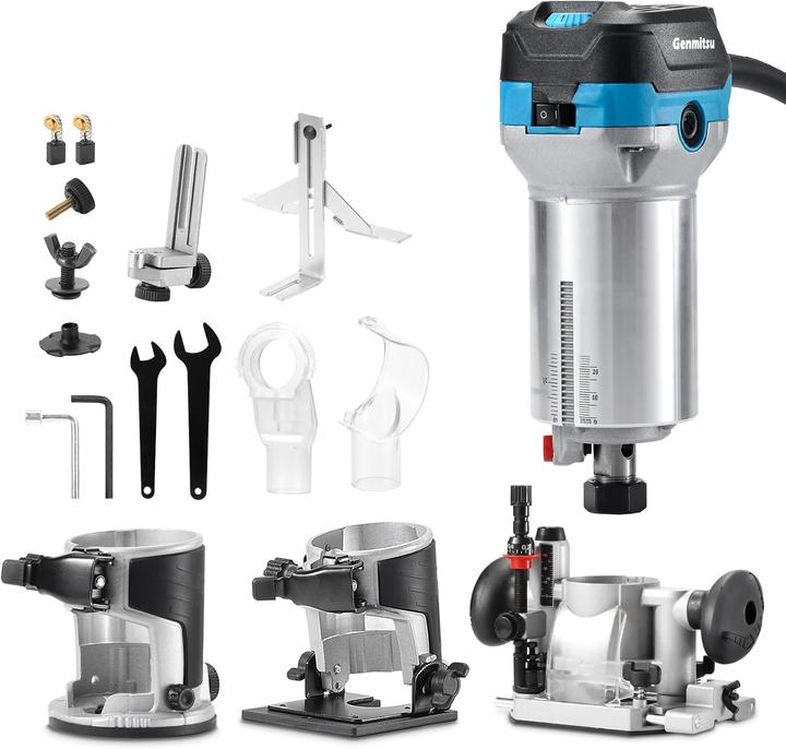 Actual product image SainSmart Oberfräse mit Fest- und Tauchbasis sowie Neigebasis