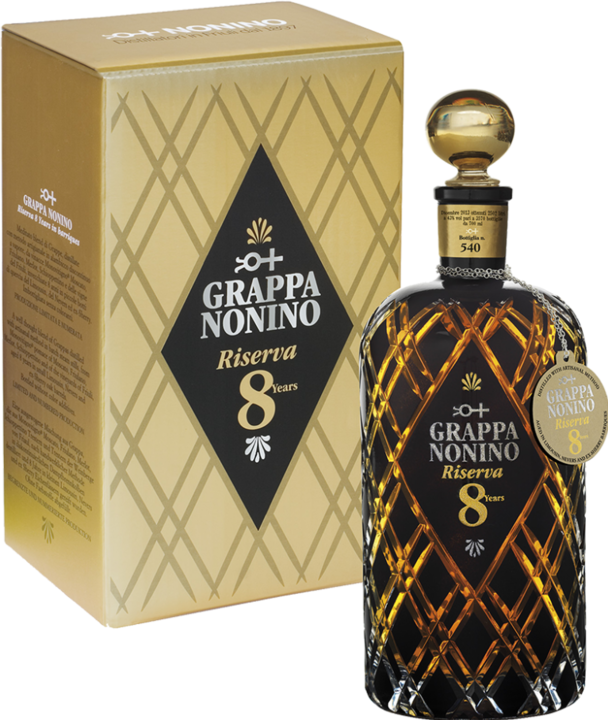 Immagine prodotto Nonino Grappa Riserva 8 Anni (1 x 70 cl)