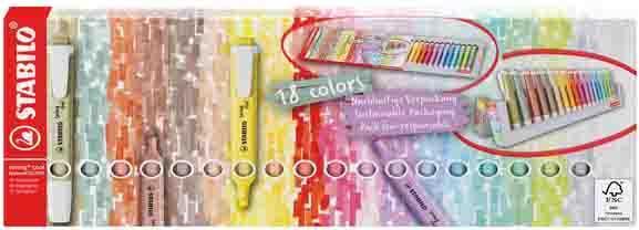 Image du produit STABILO Swing Cool Nature Colors (Multicolore, 4 mm, 18 x)