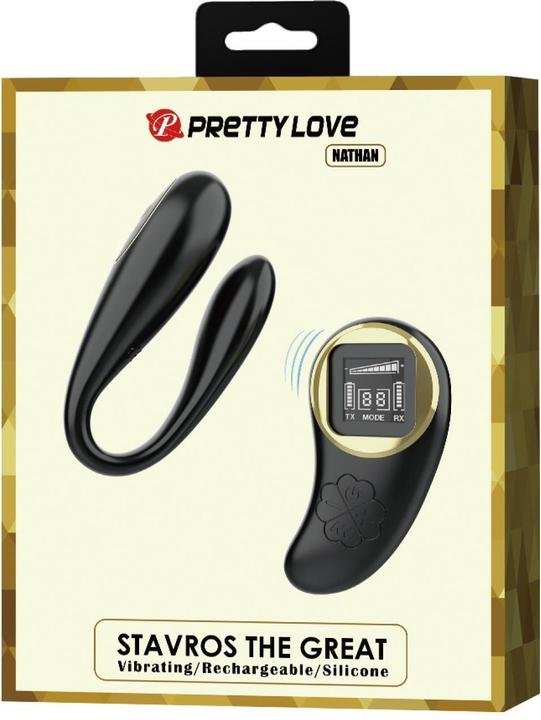 Actual product image Pretty Love Nathan Double Pleasure Vibrator With Remote Control