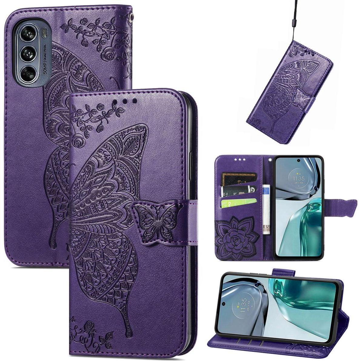 König Design Hülle Handy Schutz für Motorola Moto G62 Case Cover Bumper Tasche Etuisd Wallet (Motorola Moto G62), Smartp...