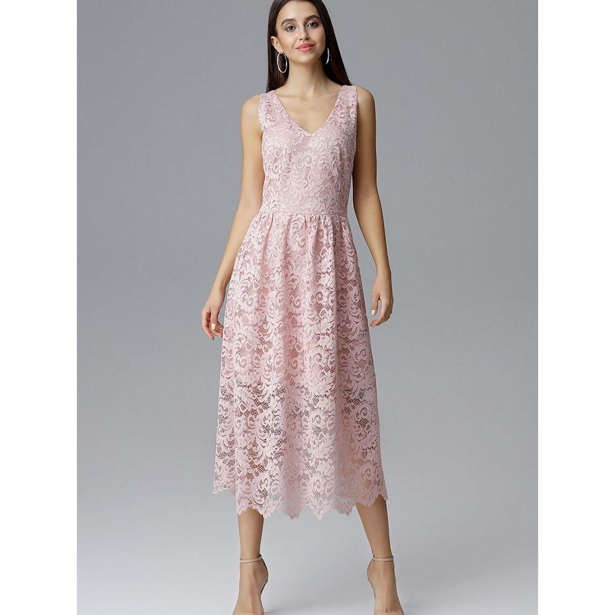 Figl, Damen, Kleider, Abendkleid, Rosa, (L)