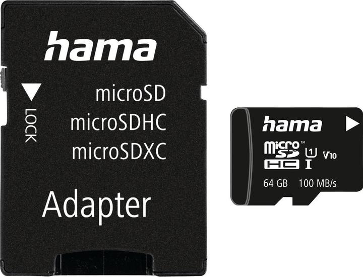 Actual product image Hama 124140 (64 GB, microSDXC, U1, UHS-I)
