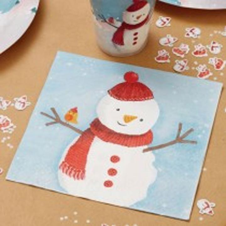Image du produit Ginger Ray Snowman & Bird, 20 pièces (20 pcs)