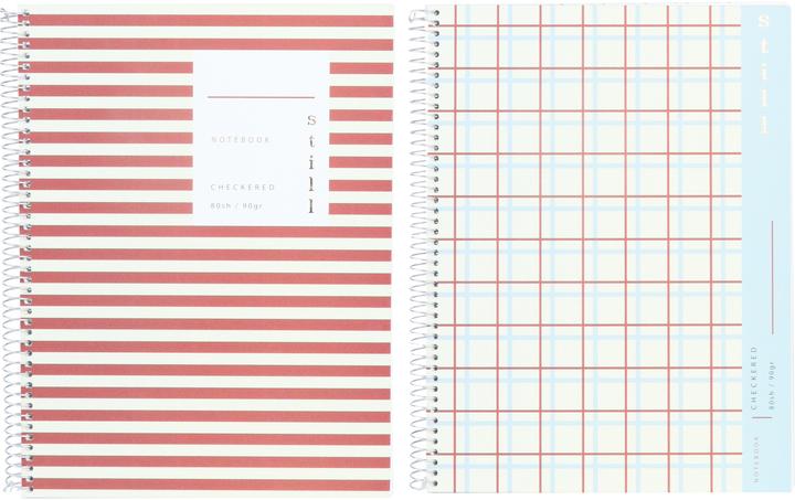 Immagine prodotto Ancor Quaderno a spirale con copertina rigida A5 80sh/90g Sq5 STILL (A5, Quadretti, Copertina rigida)