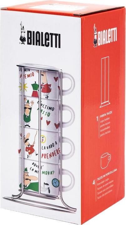 Produktbild Bialetti Set 4 Cups Cappuccio Stackable (265 ml, 4 x)