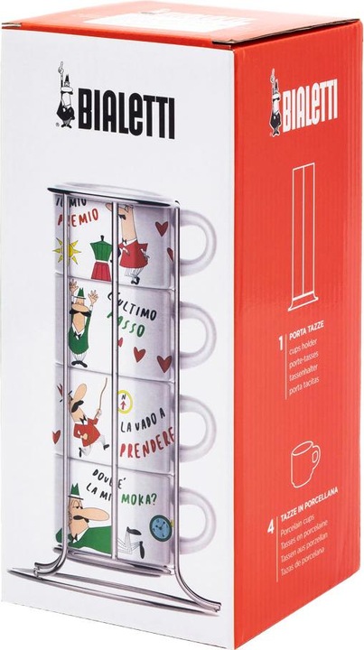 Image du produit Bialetti Set 4 Cups Cappuccio Stackable (265 ml, 4 x)