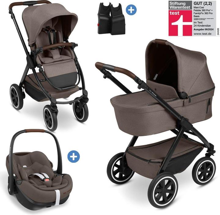 Produktbild ABC Design Kinderwagen 3 in 1 3in1 Kombi-Kinderwagen-Set Samba 2 All in