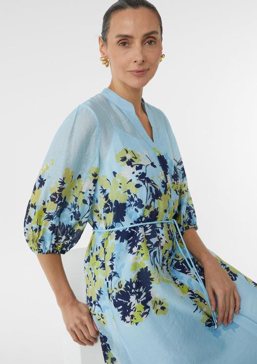 Image du produit Comma Kleid Langes Tunikakleid mit weitem 3/4-Ärmel (40)