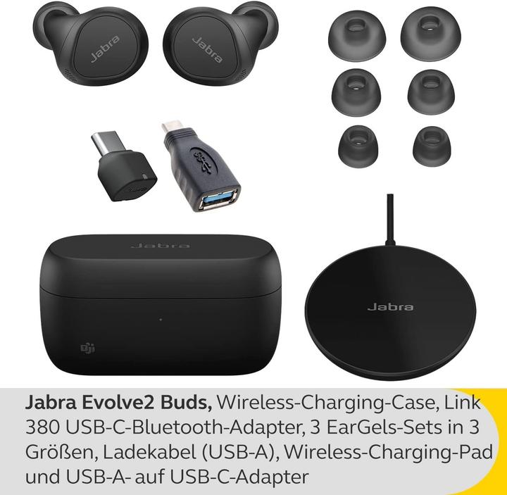 Produktbild Jabra Evolve2 Buds (Kabellos, USB-C, Microsoft Teams)
