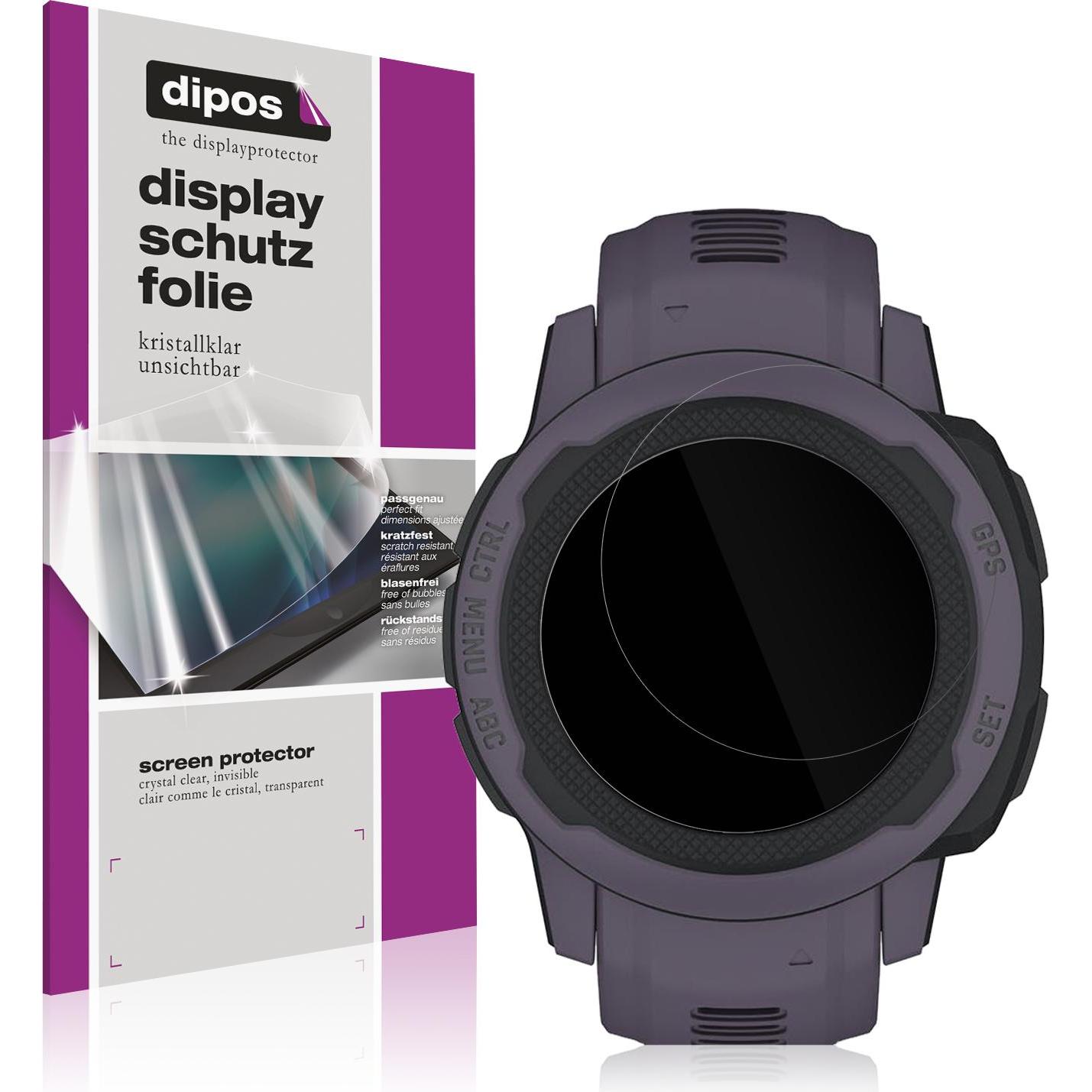 Dipos Displayschutzfolie Crystalclear, Smartwatch Schutzfolie, Transparent