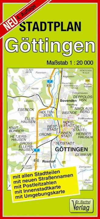 Produktbild Doktor Barthel Stadtplan Göttingen