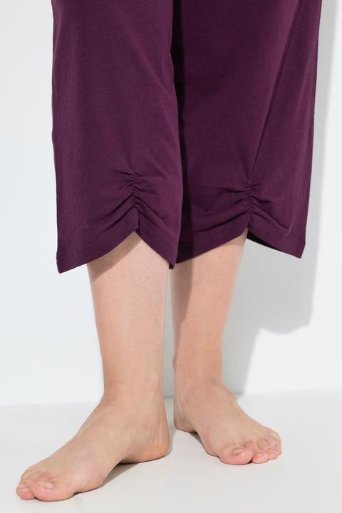 Produktbild Ulla Popken Pyjama, Rosen, Raffung, 3/4-Hose, Taschen, ärmellos (54)