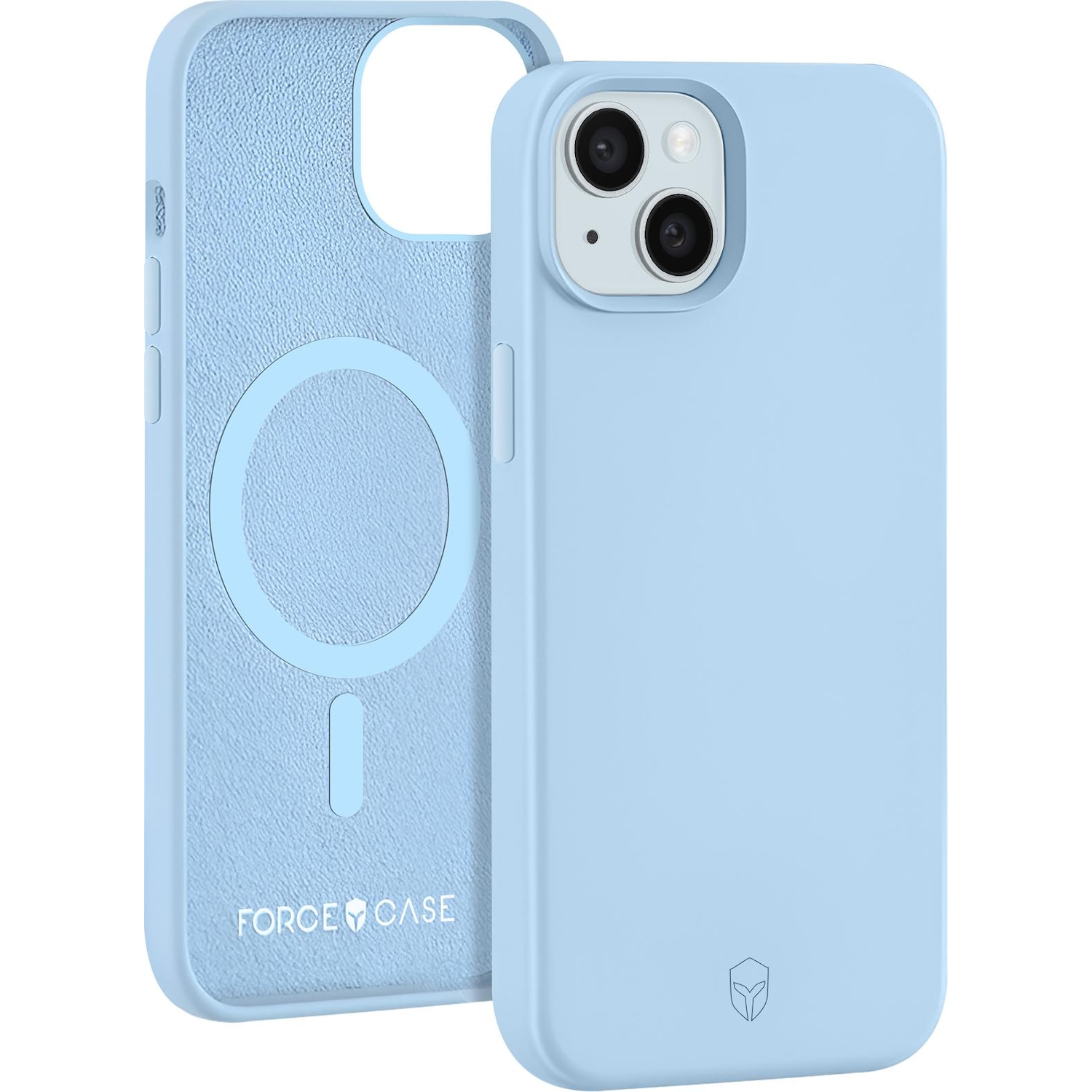 Force Case MagSafe-Hülle für iPhone 15 Series (Apple iPhone 15), Smartphone Hülle, Blau