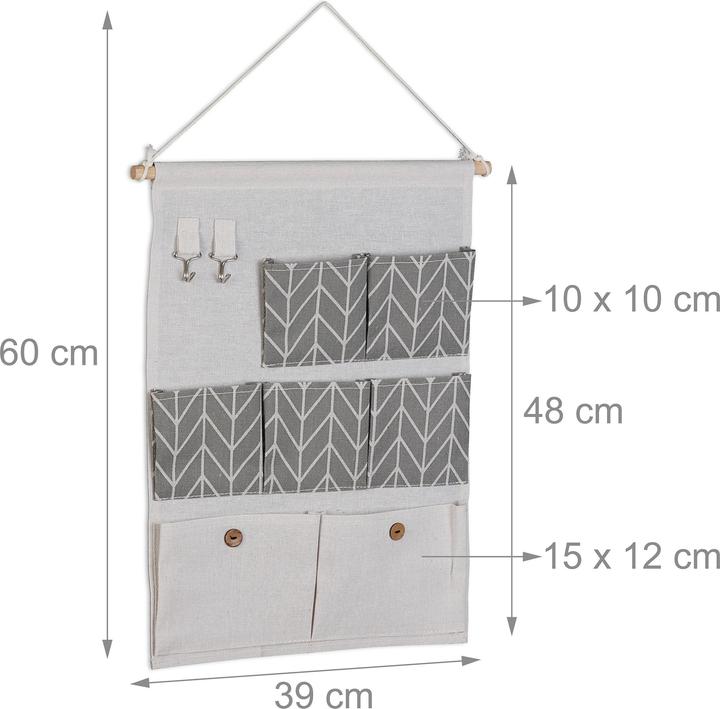 Actual product image Relaxdays Hanging organiser (1 x, 39 x 2 x 60 cm)