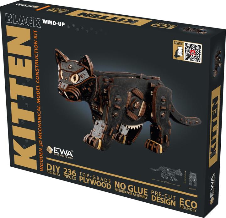 Image du produit Eco Wood Art Chaton - Kit de construction en bois 3D