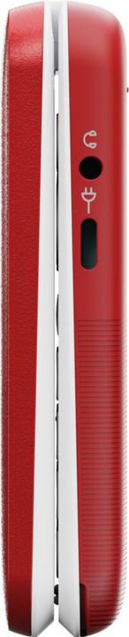 Actual product image Doro Leva L30, Clamshell, Single SIM, 7.11 cm (2.8"), 2 MP, 1150 mAh, Red, White (2.80", 2 Mpx, 4G)