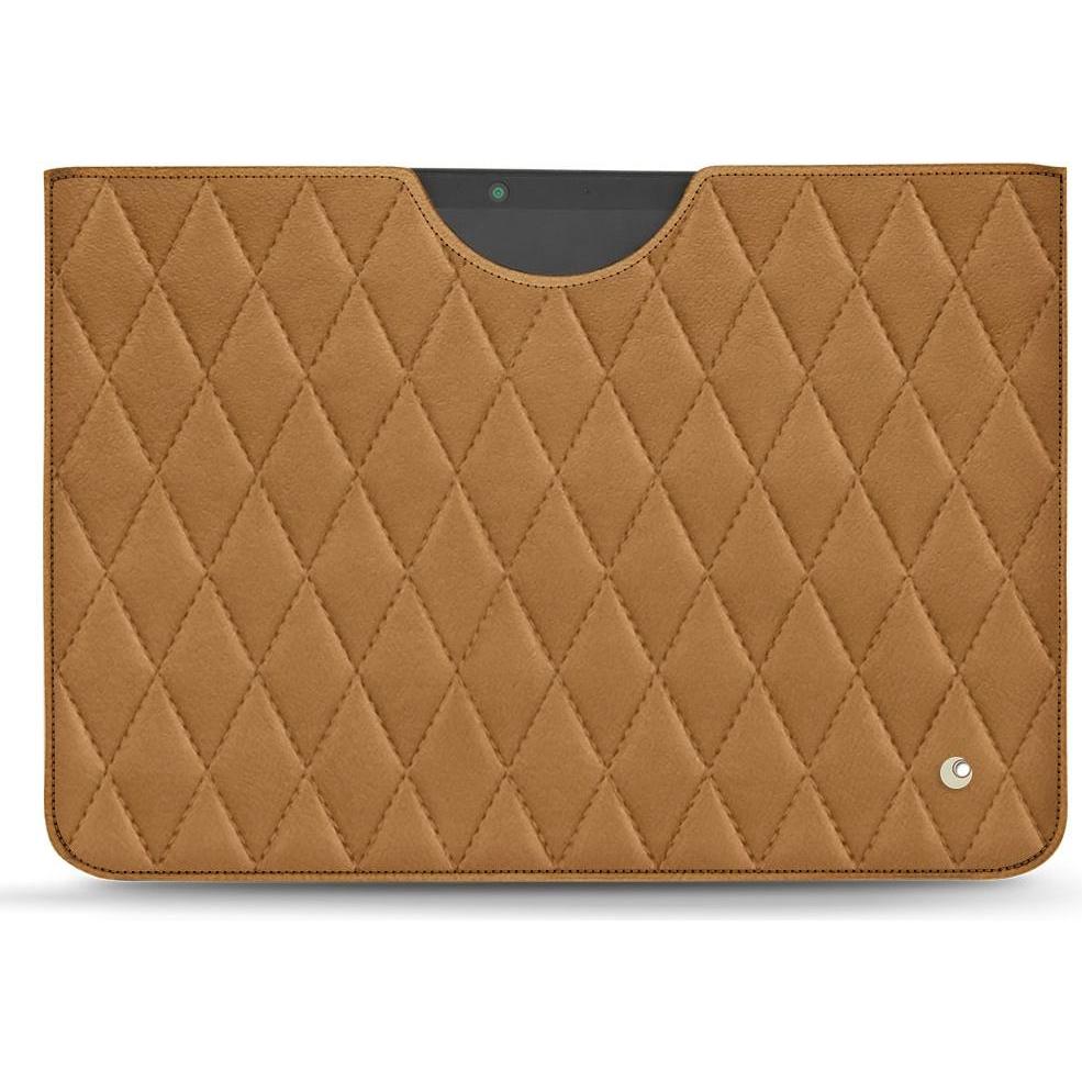 Noreve Lederschutzhülle (Microsoft Surface Pro X), Tablet Hülle, Braun