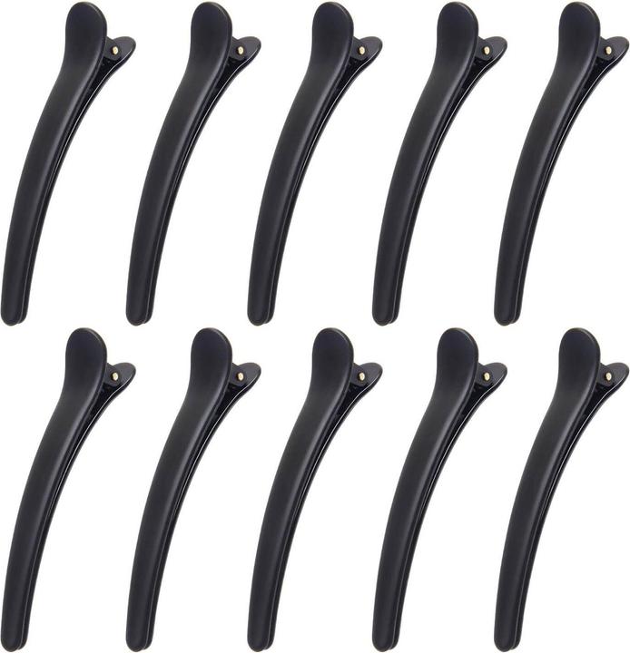 JTI 10x professional hair clips - black (10 pcs.)