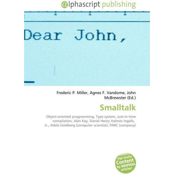 Thumbnail - Smalltalk, Fachbücher von Agnes F. Vandome, Frederic P. Miller, John McBrewster