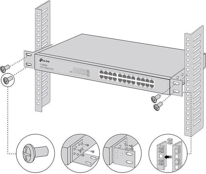 Actual product image TP-Link RACKMOUNT KIT-13 - RackMount Kit-13 - Rack mount bracket kit, 13"