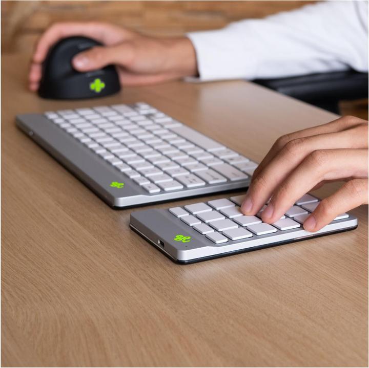 Actual product image R-Go Tools Numpad Break White Bluetooth Numeric Keyboard (Numeric keypad, Wireless)