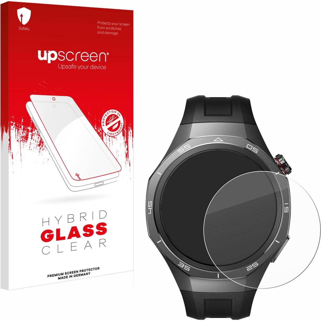 upscreen Schutzglas Schutzfolie Glas Folie Displayschutz klar, Smartwatch Schutzfolie, Transparent