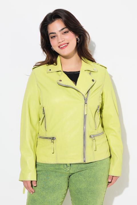 Produktbild Angel of Style Leder-Bikerjacke, echtes Leder, Farbe, Langarm (54)