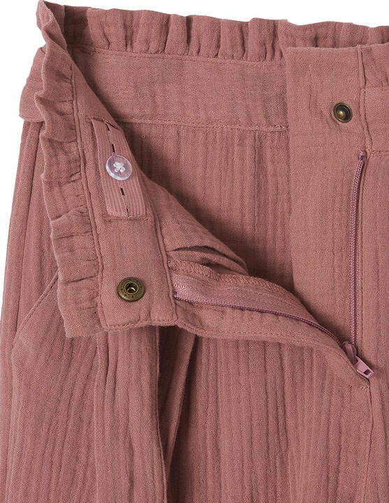 Actual product image Vertbaudet Girls' paperbag trousers, 7/8 (158)