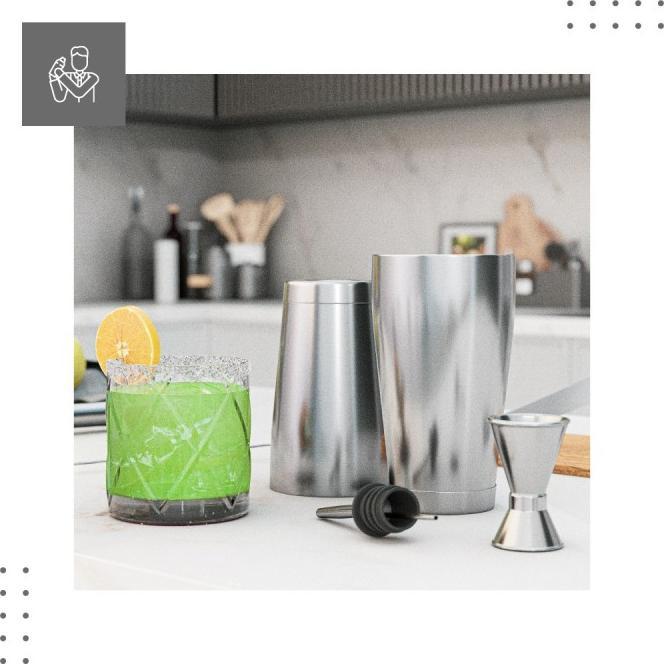Immagine prodotto Mark Adler Shake 3.0 bar kit (Set da cocktail, Shaker da cocktail)