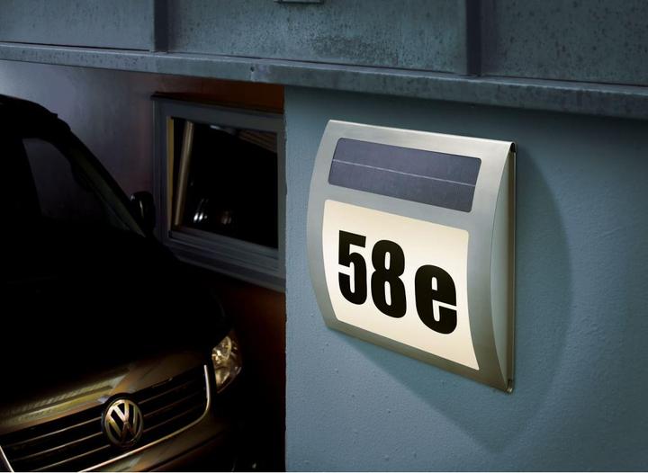 Produktbild Esotec Solar-Hausnummernleuchte Warm- (17 lm, IP44)