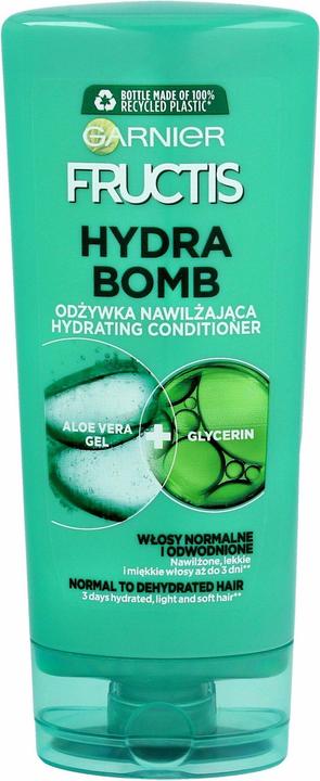 Actual product image Garnier Fructis Aloe Hydra Bomb Strengthening Conditioner For Dehydrated Hair 200ml (200 ml)