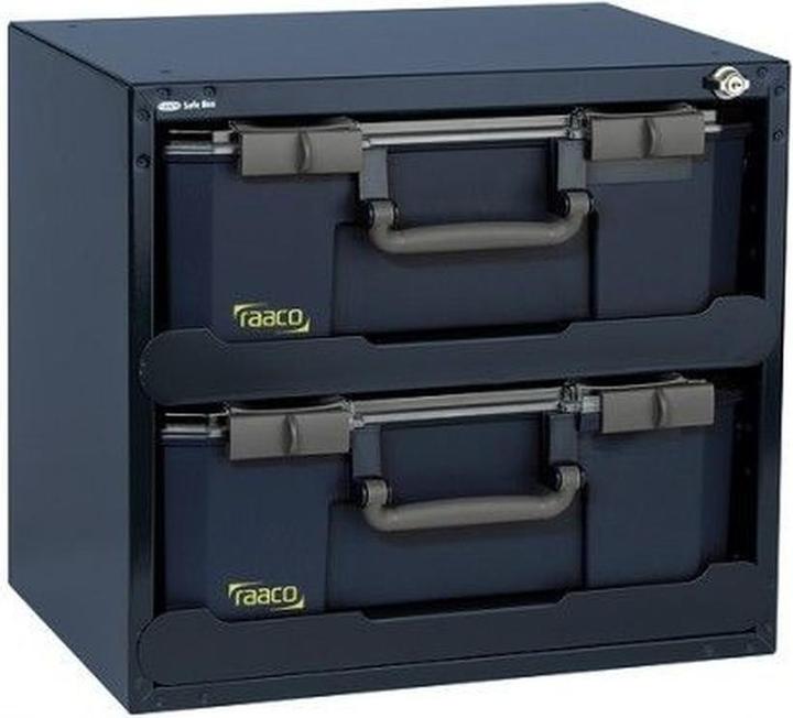 Raaco Kluis B.451xD.330xH.403mm met slot en telescopische rails SafeBox 150x2 (uitgerust)