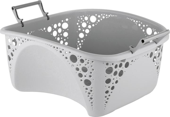 Produktbild Wäschekorb 40l stapelbar grau (40 l)