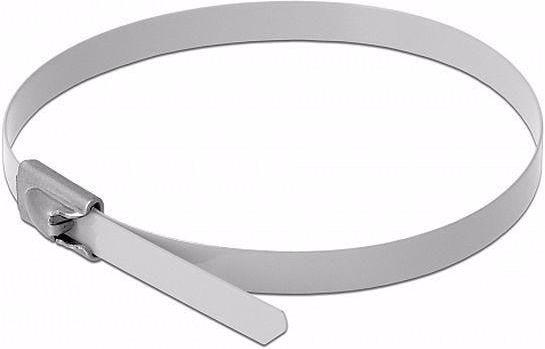 Produktbild Delock Edelstahlkabelbinder 500x4,6 10 Stk. (Metallkabelbinder, 500 mm, 10 Stk.)