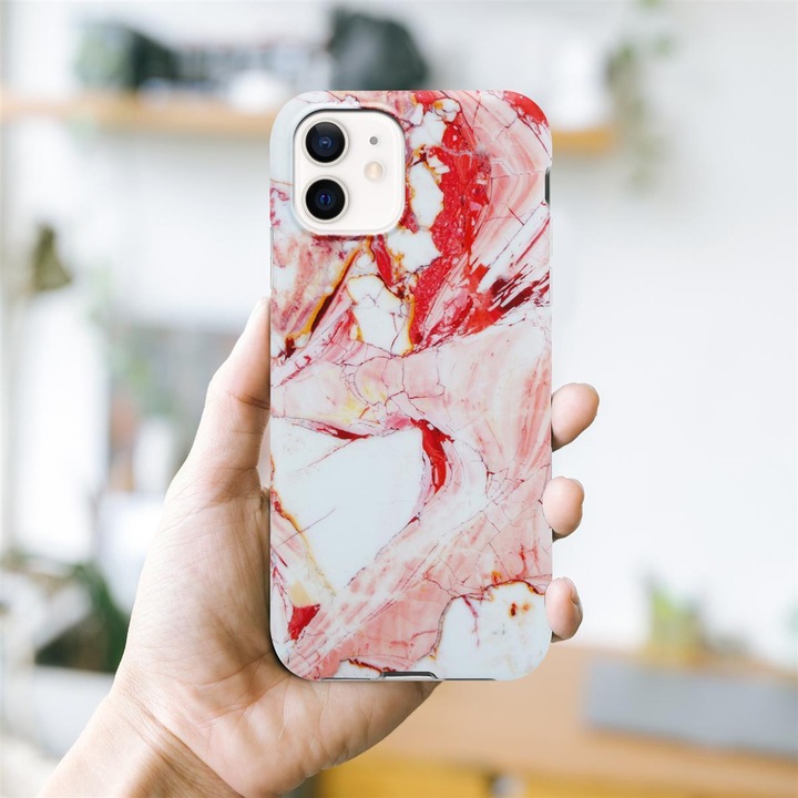 Actual product image Cadorabo IMD TPU Colorful Marble Cover (Apple iPhone 12, Realme 12 Pro+)