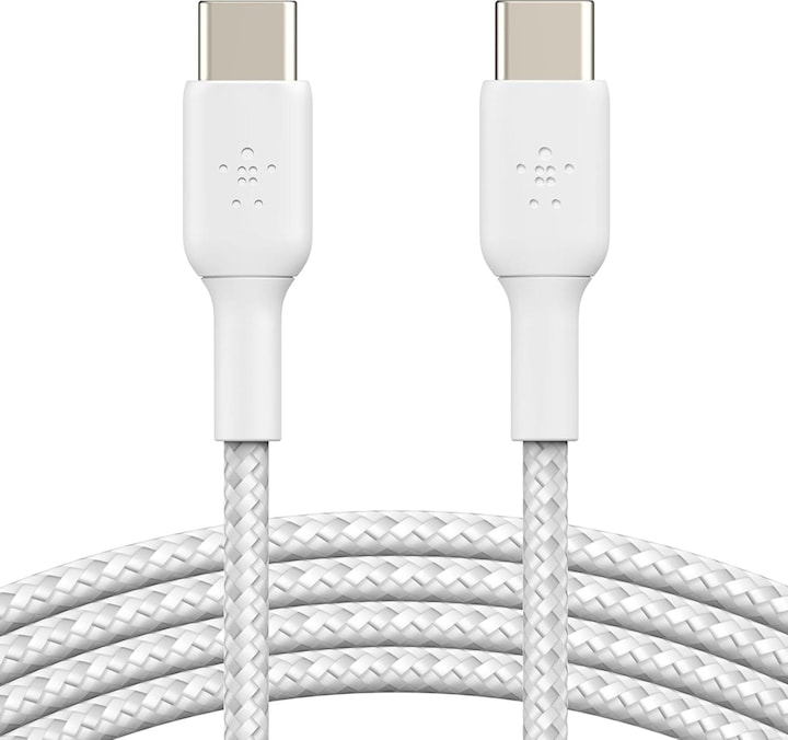 Actual product image Belkin USB-C to USB-C Braided PVC 2m Twin Pack (2 m, USB 2.0)