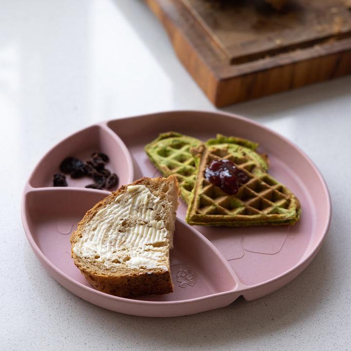 Actual product image Sebra MUMS Menu Plate With 3 Compartments Blossom