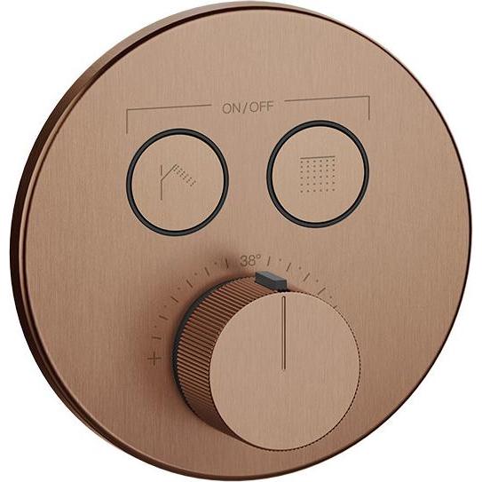 Gessi, Badarmatur, Hi-Fi Fertigmontageset Thermostat mit Tasten-Bedienung on/off. 2-Wege