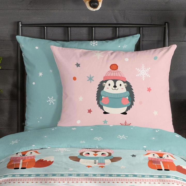 Produktbild Traumschlaf Winterliche Tierfreunde (135 x 200 cm, 80 x 80 cm)